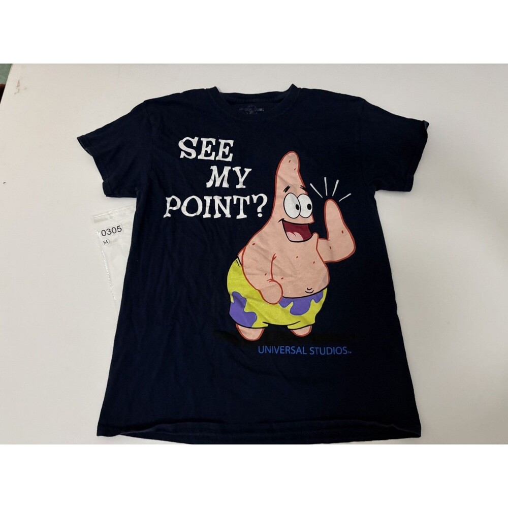Universal Studios Nickelodeon SpongeBob SquarePants Patrick See My Point Shirt M